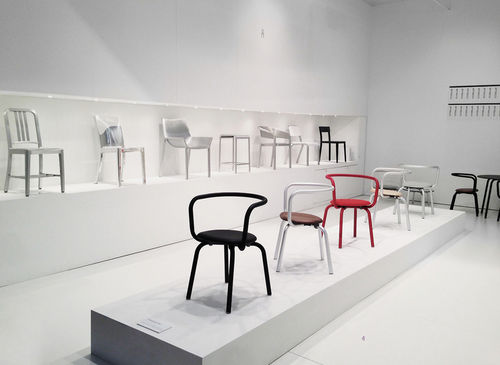 Sedia contemporanea - PARRISH - emeco - da interno / in pelle / con supporto in alluminio