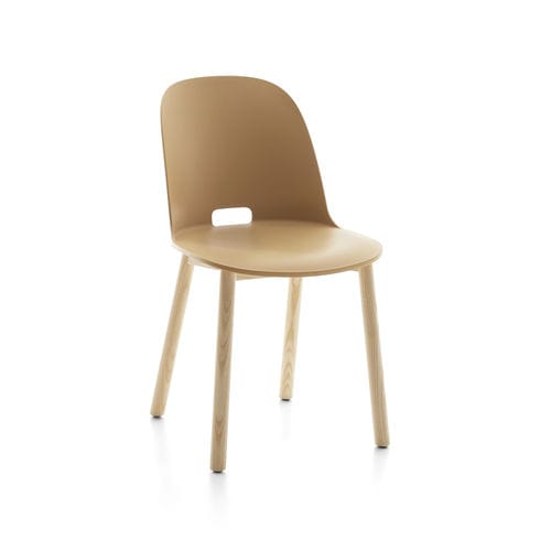 Sedia contemporanea - ALFI - emeco - da interno / in legno / con schienale alto