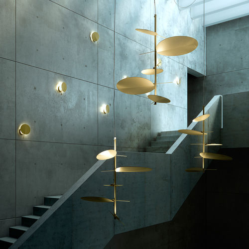 Lampada a sospensione - OBS : T-3225 / T-3226 - ESTILUZ - in metallo / design originale / con cavo