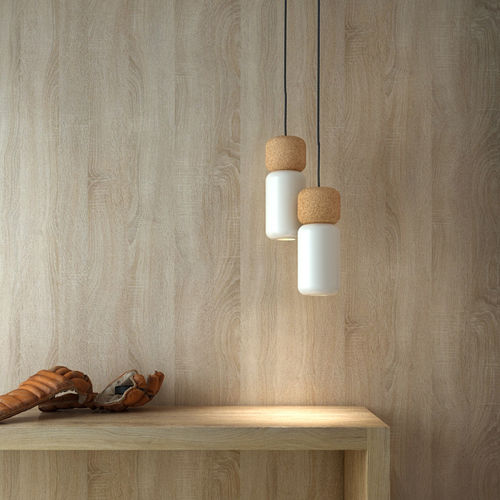Lampada a sospensione - PILA : T-3555 - ESTILUZ - in alluminio / in sughero / contemporanea