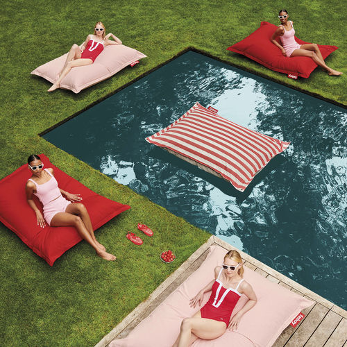 Poltrona a sacco contemporanea - ORIGINAL FLOATZAC - Fatboy the original - in tessuto resistente all'acqua / impermeabile / grigia
