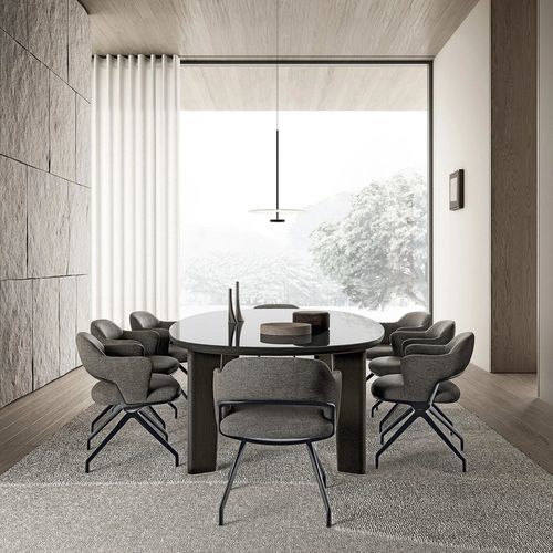 Sedia da pranzo contemporanea - ALMA - FLEXFORM - da interno / in poliuretano / in alluminio