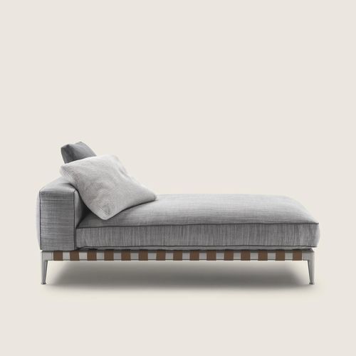 Chaise longue contemporanea - GREGORY XL - FLEXFORM - in pelle / in poliestere / in pelle di mucca