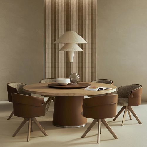 Tavolo da pranzo contemporaneo - ENN - FLEXFORM - in rovere / in noce / in frassino