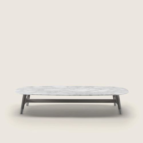 Tavolino basso contemporaneo - DESCO - FLEXFORM - in termoplastica / in alluminio / impiallacciato in legno