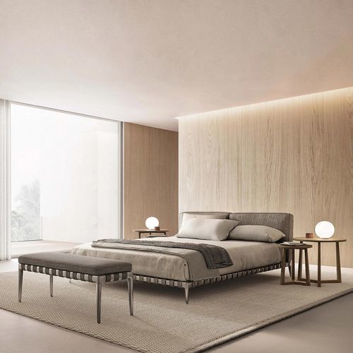 Letto contemporaneo - GREGORY - FLEXFORM - con testiera imbottita / imbottito / in metallo