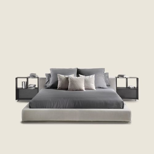 Letto contemporaneo - GROUNDPIECE - FLEXFORM - con testiera imbottita / con testiera in pelle / imbottito