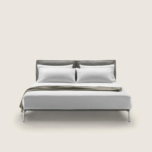 Letto a due posti - ADDA - FLEXFORM - contemporaneo / con testiera imbottita / con testiera in pelle