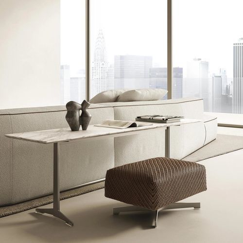 Ottomana contemporanea - FILICUDI - FLEXFORM - in tessuto / in pelle / in legno