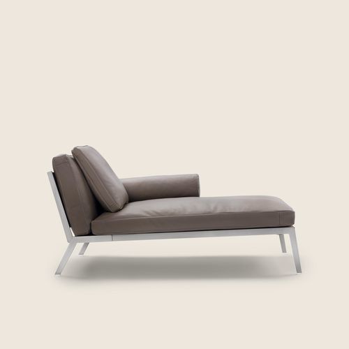 Chaise longue moderna - HAPPY - FLEXFORM - in tessuto / in schiuma di poliuretano / in pelle