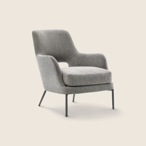 Poltrona contemporanea - JOYCE - FLEXFORM - in tessuto / in metallo / in poliuretano