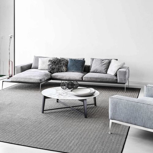 Divano modulare - LIFESTEEL - FLEXFORM - d'angolo / moderno / da sala