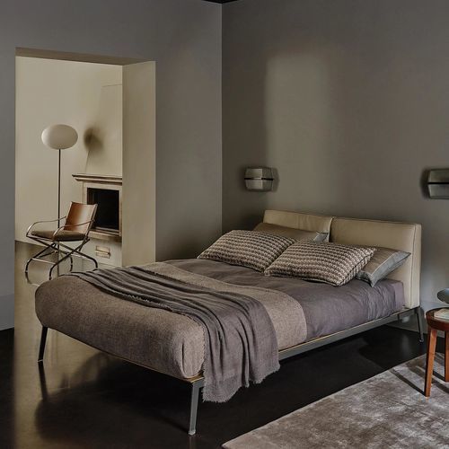 Letto a due posti - LIFESTEEL - FLEXFORM - moderno / con testiera / con testiera imbottita