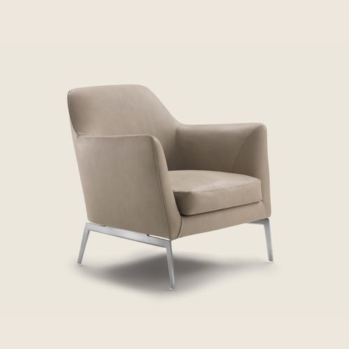 Poltrona contemporanea - LUCE - FLEXFORM - in schiuma di poliuretano / in tessuto / in metallo