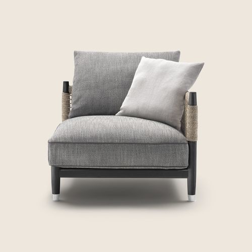 Poltrona contemporanea - PARKER - FLEXFORM - in tessuto / in fibra di poliestere / in noce