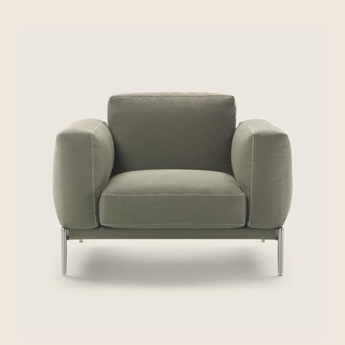 Poltrona moderna - ROMEO COMPACT - FLEXFORM - in schiuma di poliuretano / in tessuto / in metallo