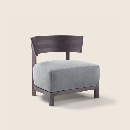 Poltrona contemporanea - THOMAS - FLEXFORM - in pelle / in tessuto / in noce