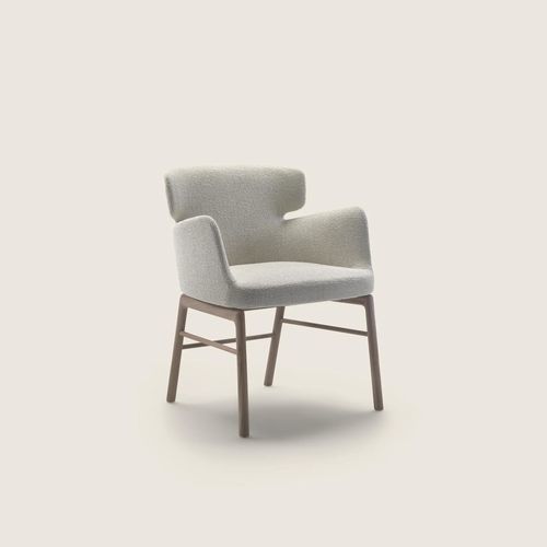 Sedia da pranzo contemporanea - VESTA - FLEXFORM - da interno / in poliuretano / in metallo