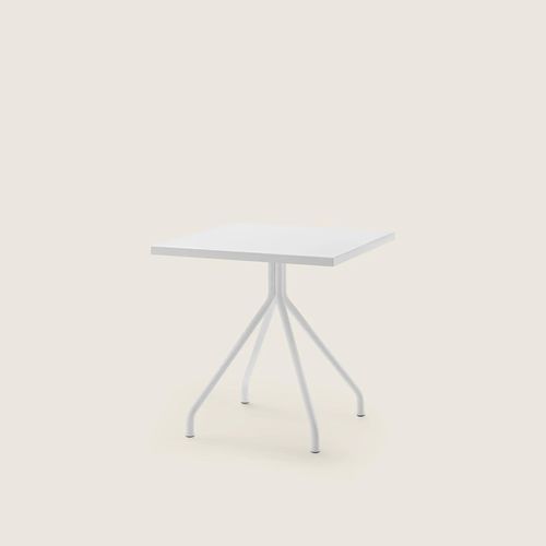 Tavolo da pranzo moderno - ACADEMY OUTDOOR - FLEXFORM - in acciaio inossidabile / in iroko / in pietra