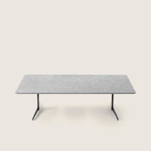 Tavolino basso moderno - FLY - FLEXFORM - in termoplastica / in acciaio inossidabile / in marmo
