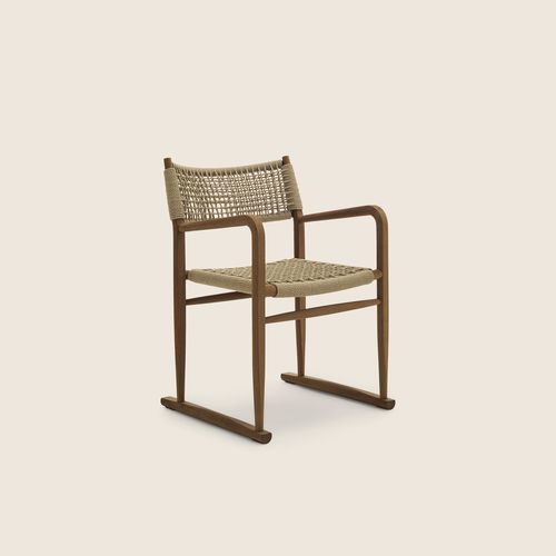 Poltrona contemporanea - KIM - FLEXFORM - in iroko / in polipropilene / in iroko