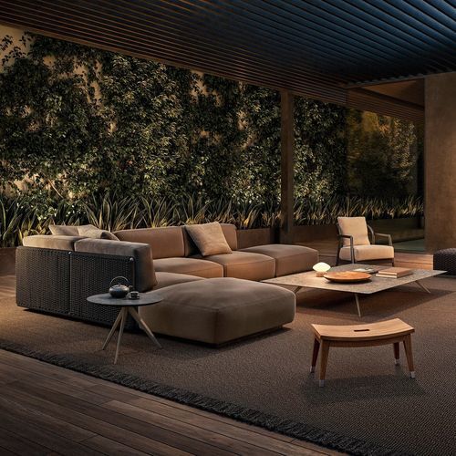 Divano modulare - EDDY - FLEXFORM - moderno / da esterno / in tessuto