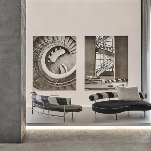 Divano contemporaneo - SUPERMAX - FLEXFORM - per interni / in tessuto / in schiuma di poliuretano