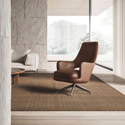 Poltrona contemporanea - ELISEO - FLEXFORM - in pelle / in schiuma di poliuretano / in poliuretano