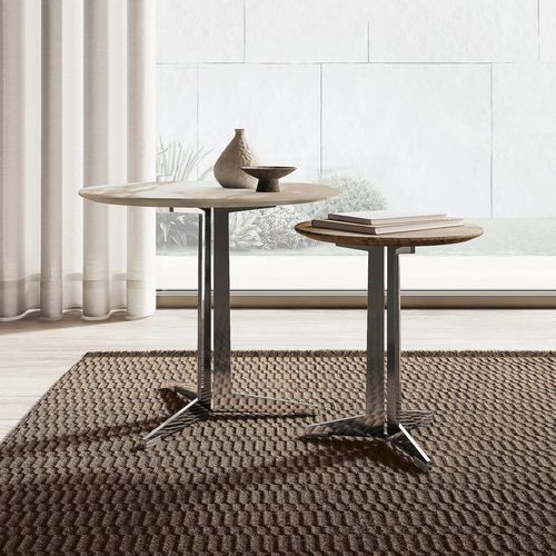 Tavolino basso contemporaneo - FLY - FLEXFORM - in metallo / in legno massiccio / in noce