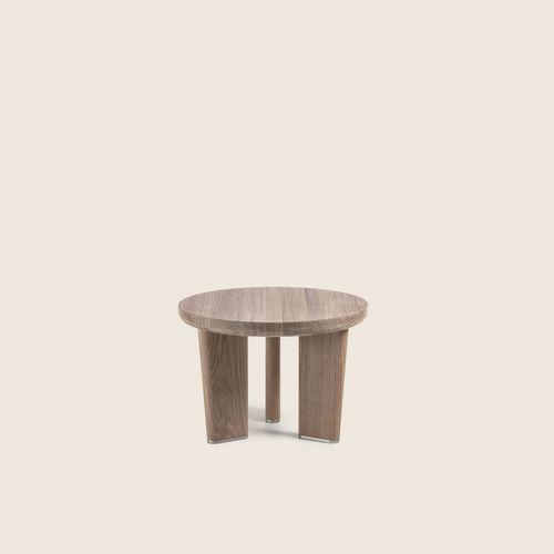 Tavolino estraibile contemporaneo - MARQUIS - FLEXFORM - impiallacciato in legno / con supporto in legno massiccio / circolare