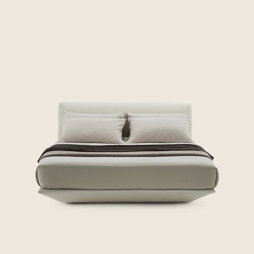 Letto matrimoniale - LOUNGESCAPE - FLEXFORM - contemporaneo / con testiera imbottita / con vano contenitore