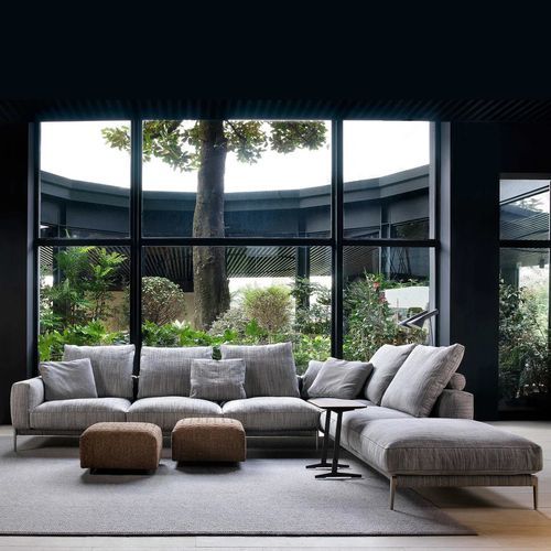 Divano modulare - ROMEO - FLEXFORM - moderno / in metallo / in ghisa di alluminio