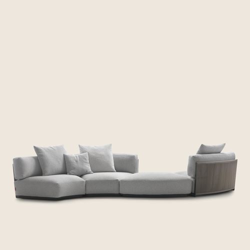 Divano modulare - VULCANO - FLEXFORM - moderno / per esterni / in legno compensato