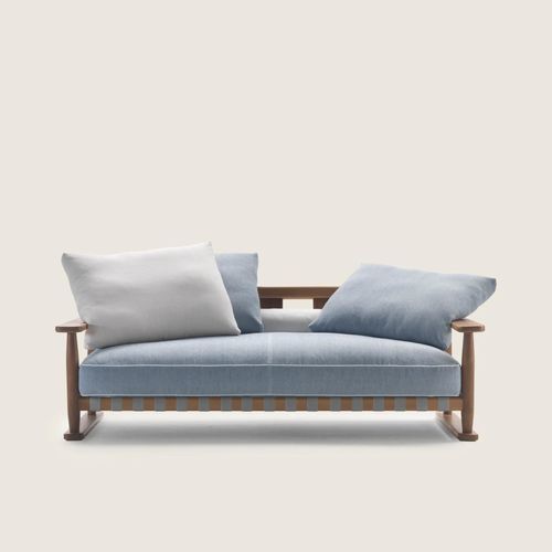 Divano contemporaneo - MERIGGIO - FLEXFORM - da esterno / per esterni / in acciaio
