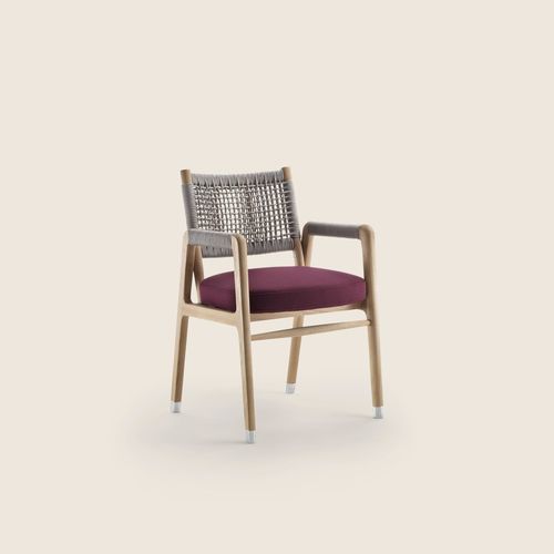 Sedia da pranzo contemporanea - ORTIGIA OUTDOOR - FLEXFORM - per esterni / in termoplastica / in metallo