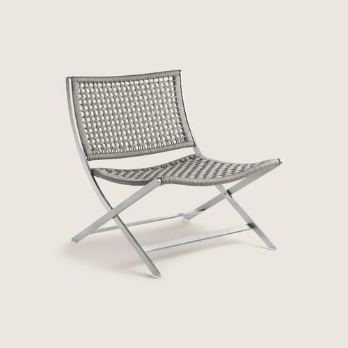 Poltrona moderna - PETER OUTDOOR - FLEXFORM - in schiuma di poliuretano / idrorepellente / in acciaio con rivestimento a polvere