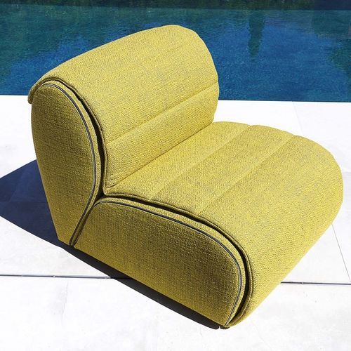 Chauffeuse contemporanea - FLORA - Flou - in tessuto / con rivestimento rimovibile / modulare