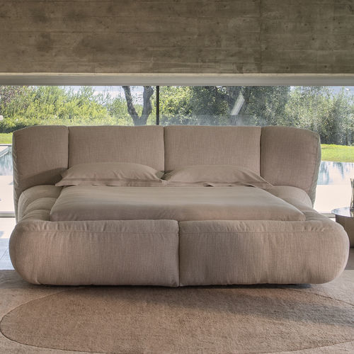 Letto matrimoniale - ORMA - Flou - contemporaneo / con testiera imbottita / imbottito