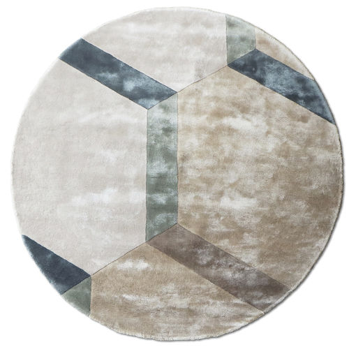 Tappeto contemporaneo - COBBLESTONE - G.T.DESIGN - geometrico / in Tencel® / rettangolare