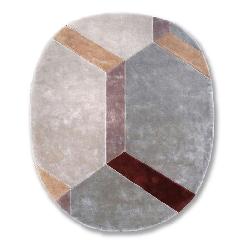 Tappeto contemporaneo - COBBLESTONE NATIVE B - G.T.DESIGN - geometrico / in Tencel® / rettangolare
