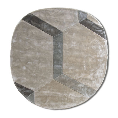 Tappeto contemporaneo - Cobblestone Native - G.T.DESIGN - geometrico / in Tencel® / rettangolare
