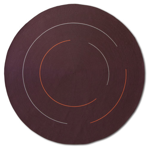 Tappeto contemporaneo - Hula Hoop Circle - G.T.DESIGN - a righe / a tinta unita / rotondo