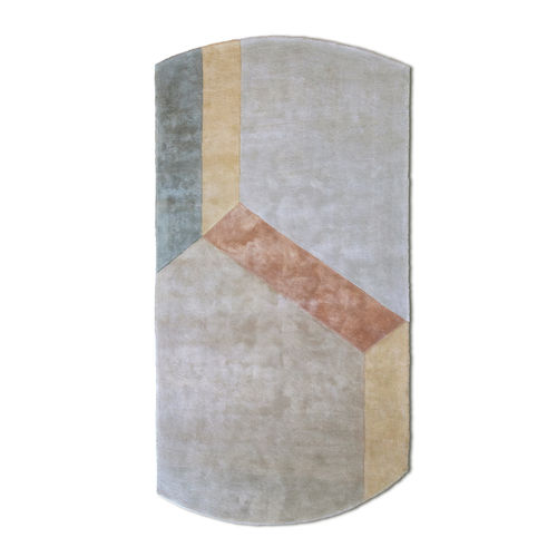 Tappeto contemporaneo - Cobblestone Native C - G.T.DESIGN - geometrico / in Tencel® / rettangolare