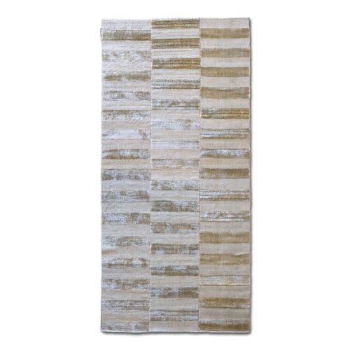 Tappeto contemporaneo - Kama Allegro con Brio Paglierino - G.T.DESIGN - a righe / con motivi geometrici / patchwork
