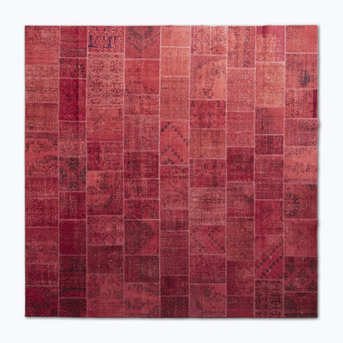 Tappeto contemporaneo - MeatPacking Rosso - G.T.DESIGN - patchwork / in lana / in cotone