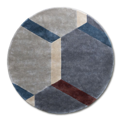 Tappeto contemporaneo - Cobblestone - G.T.DESIGN - geometrico / in Tencel® / rettangolare