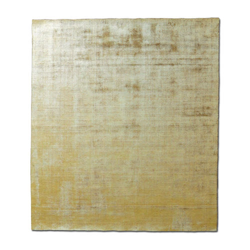 Tappeto contemporaneo - Boom Giallo Platino - G.T.DESIGN - a tinta unita / in fibra di bambù / rettangolare
