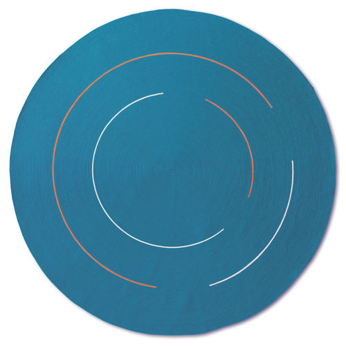 Tappeto contemporaneo - Hula Hoop - G.T.DESIGN - a righe / in filo tessile tecnico / rotondo