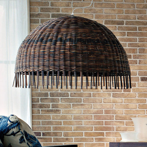 Lampada a sospensione - CROCO - GERVASONI - in rattan / contemporanea / con cavo