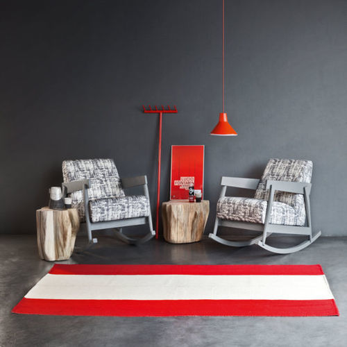 Poltrona contemporanea - BRICK 307 - GERVASONI - in tessuto / in rovere / in noce